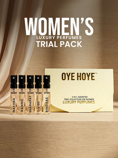 Women's Trial Pack Of 5 EDP Perfume Tester 2ml Each