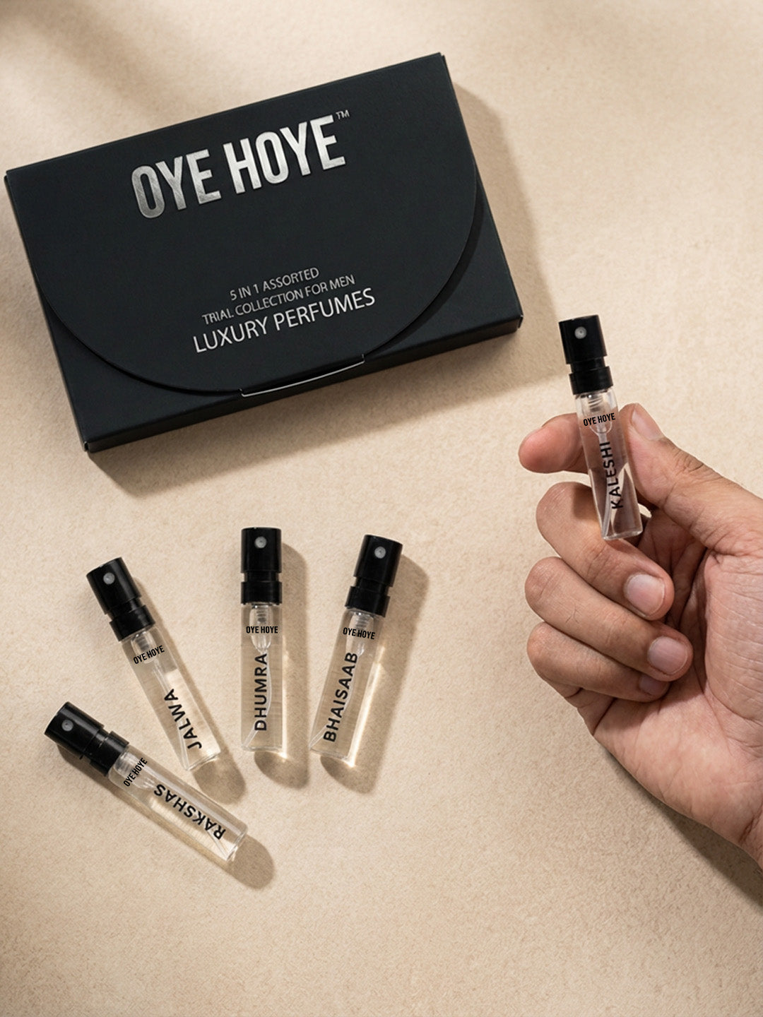 Men's Trial Pack Of 5 EDP Perfume Tester 2ml Each