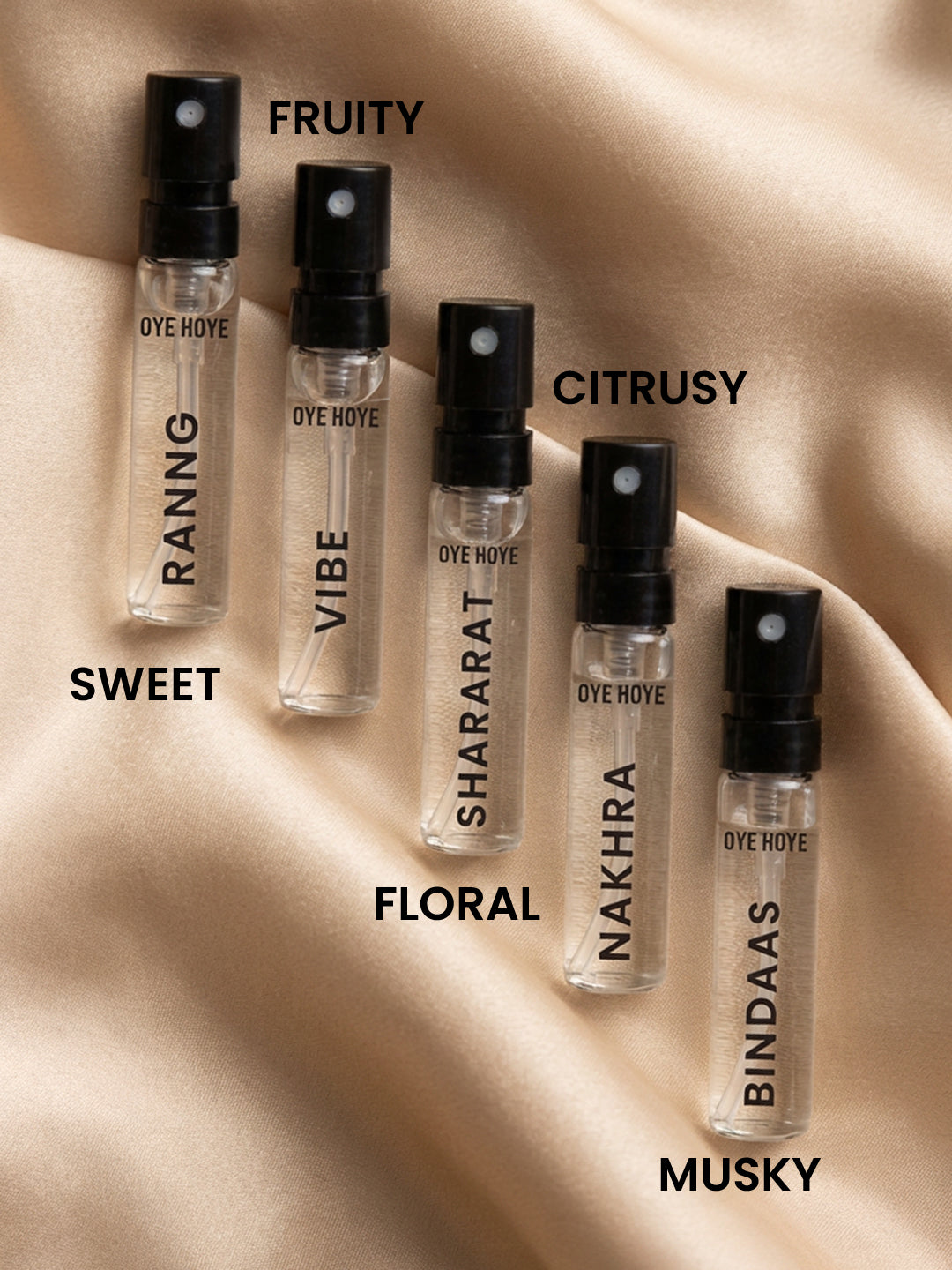 Women's Trial Pack Of 5 EDP Perfume Tester 2ml Each