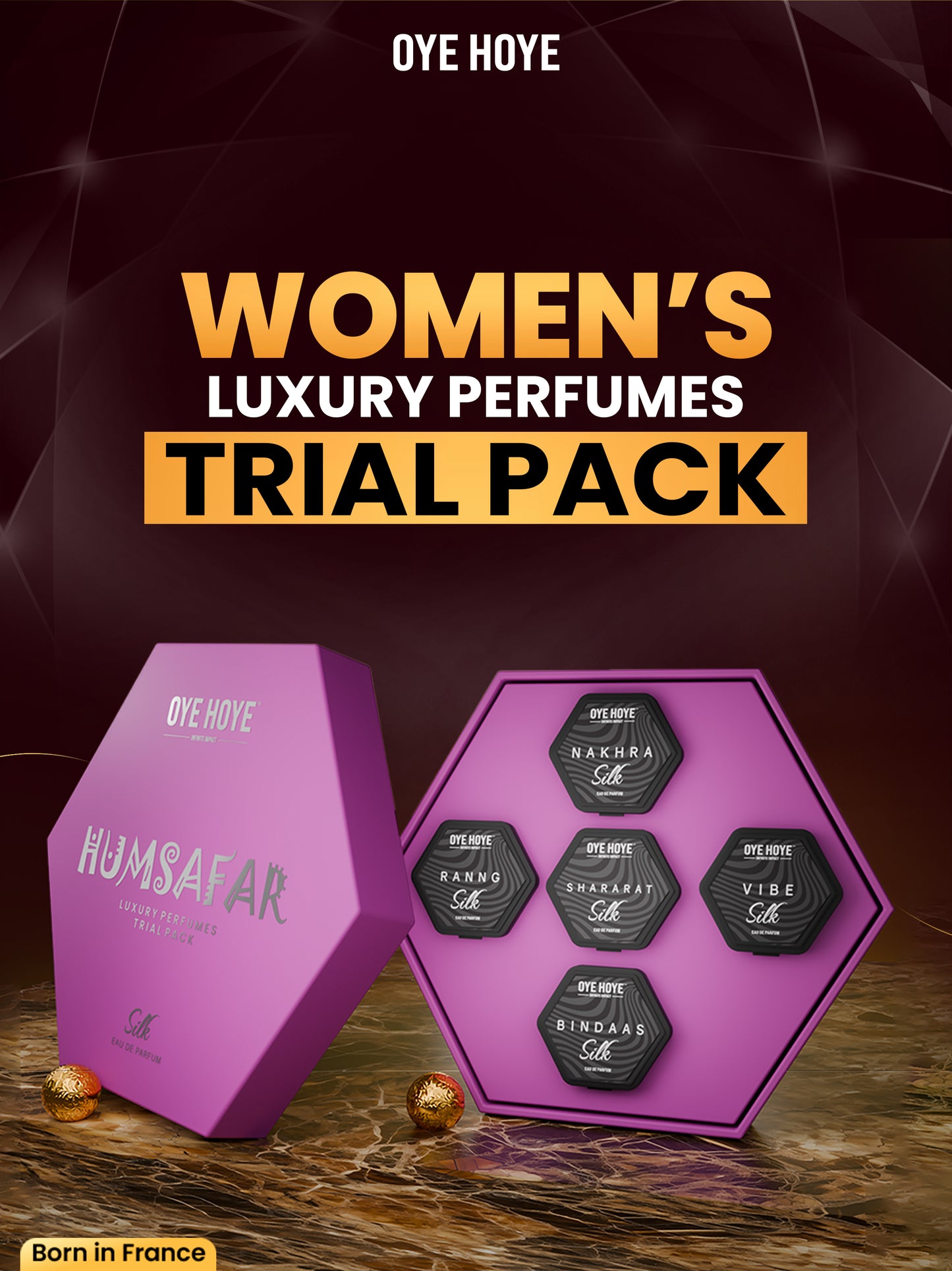 Women's Trial Pack Of 5 Luxury Booster Fragrances 6ml Each