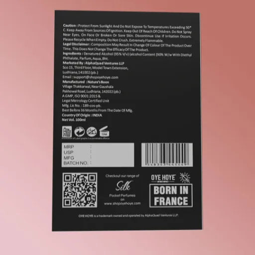 Unisex EDP Perfume, Vibe 100ml